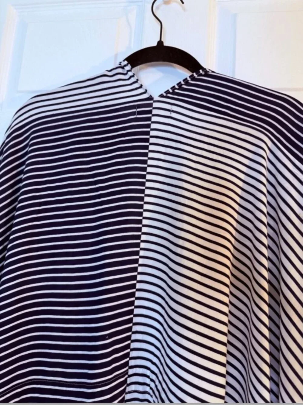 Lands' End Nautical Stripe Kimono Cover-Up | One Size | Resort Beach Cruise Laye